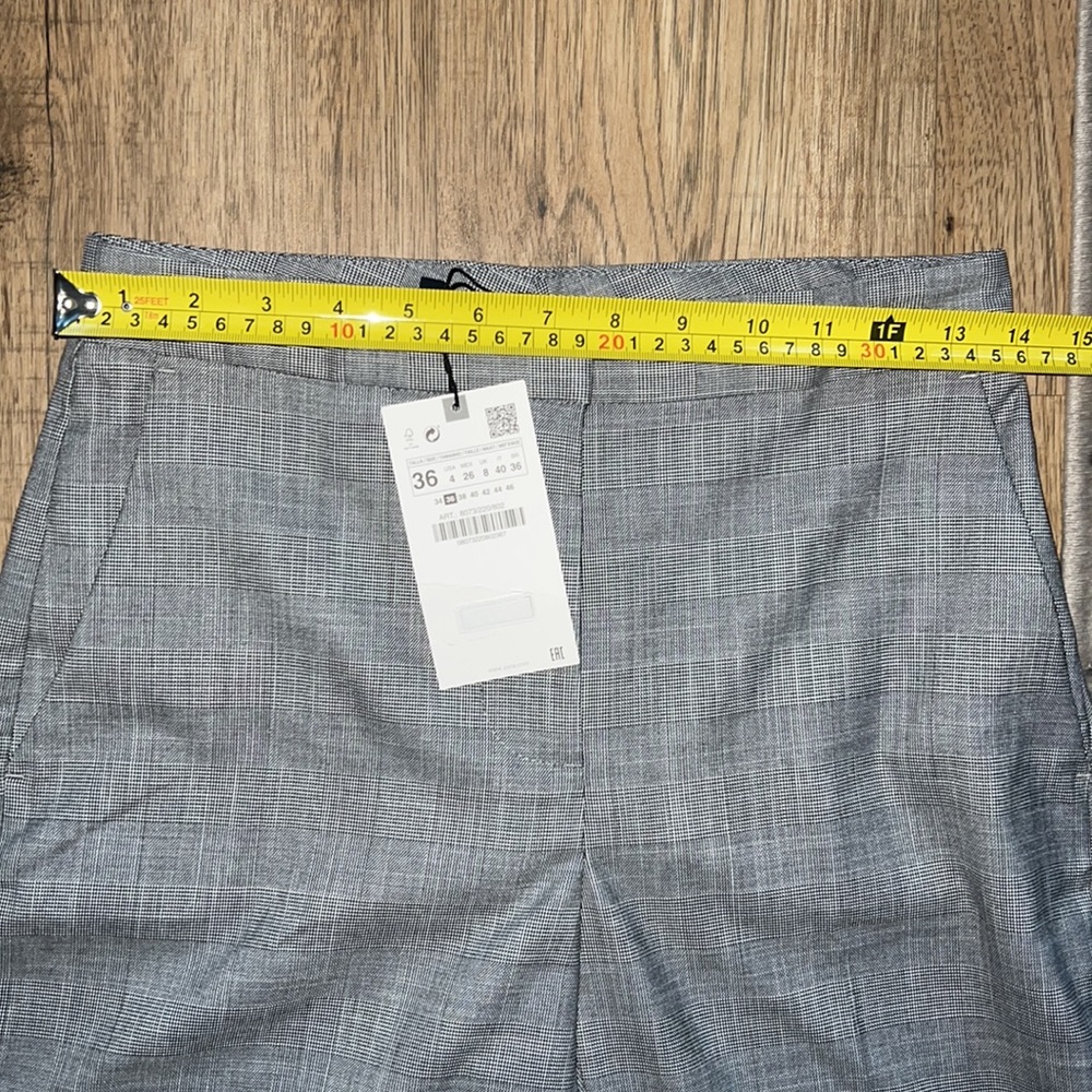 NEW! Zara SUIT SET Plaid Blazer with Cigarette Pants - Picture 14 of 16